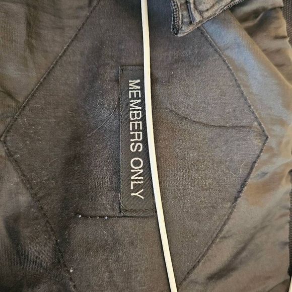 Vintage Men's Members Only Jacket Black - Picture 6 of 6